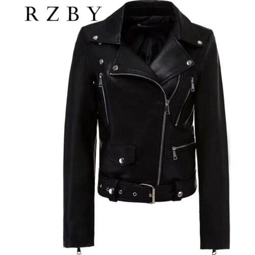 Women new 2021 Genuine leather jacket for women Real sheep leather jacket Motorcycle jackets Biker jackets and coat