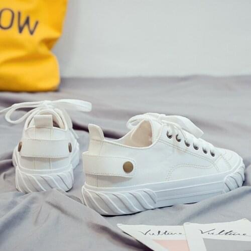 Canvas Fashion Shoes Woman Spring New Fashion Women Casual Shoes Casual Flats Canvas Women Casual Solid Shoes Sneakers XC-67