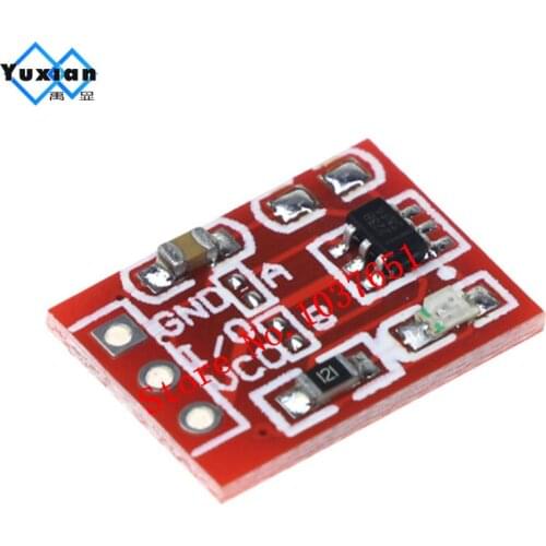 100PCS/LOT NEW TTP223 Touch button Module Capacitor type Single Channel Self Locking Touch switch sensor