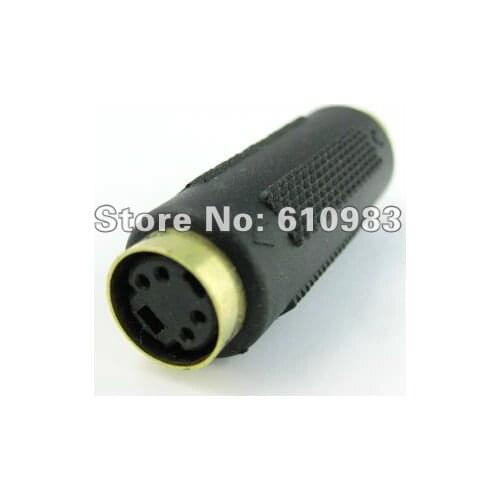 5 pieces/lot) Prof S-Video SVideo TV/HDTV/DVD/PC 4 pin female Jack to 4 pin female Jack connector adapters