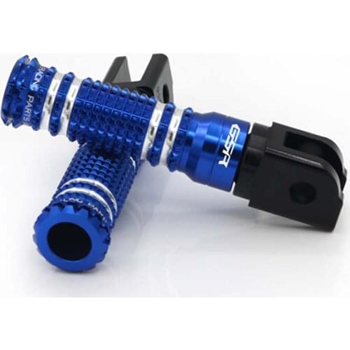 Front Foot Pegs Footrest Adapter For SUZUKI GSR750 GSR 750 2011-2016 Motorcycle Rider Foot Rest Red Blue Black CNC