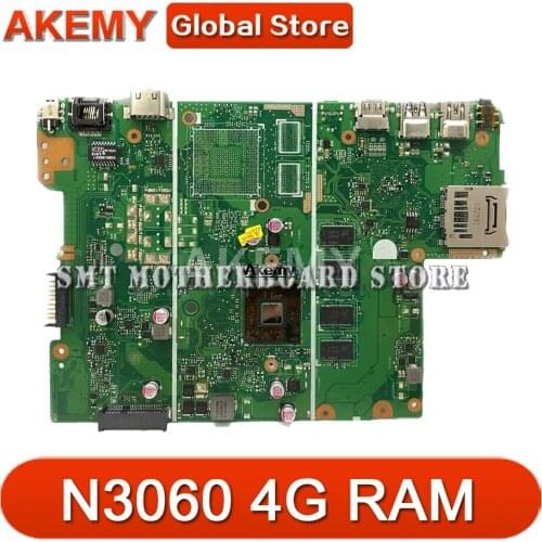 Akemy X441SA Laptop motherboard For ASUS X441S X441SC F441S A441S Mainboard Test work 100% N3060 CPU 4GB RAM