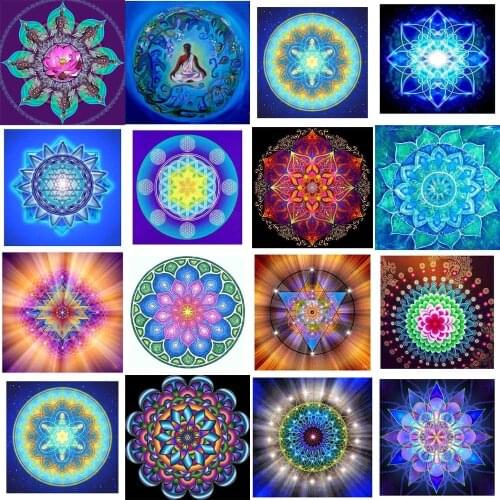 Full Square Round Drill 5D DIY Diamond Painting "Mandala Abundancia " Embroidery Cross Stitch Mosaic Home Wall Sticker Decor BK