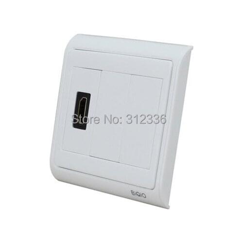 Free shipping 86mm wall socket HDMI connector is 90 degrees multifunctional socket HDMI: V1.4 and V1.3B V1.3 Multi-Media Socket