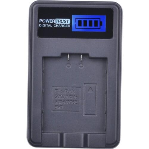 CGA S006 CGA-S006A CGR-S006E DMW-DMA7 LCD USB Charger for Panasonic Lumix DMC-FZ7 DMC-FZ8 DMC-FZ18 DMC-FZ28 DMC-FZ30 DMC-FZ35