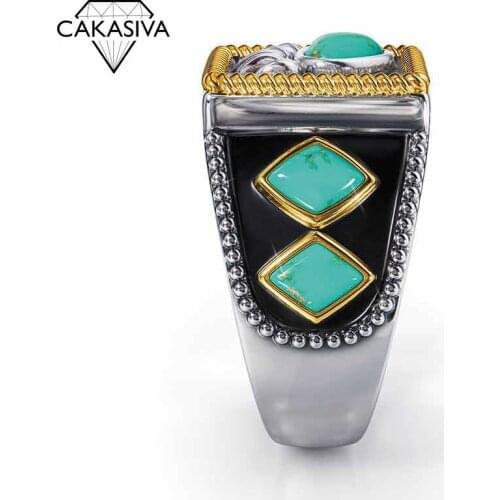 Mens Vintage 925 Silver Viking Warrior Turquoise Bear Claw Ring Party Gift Jewelry Ring Wholesale size 8-13