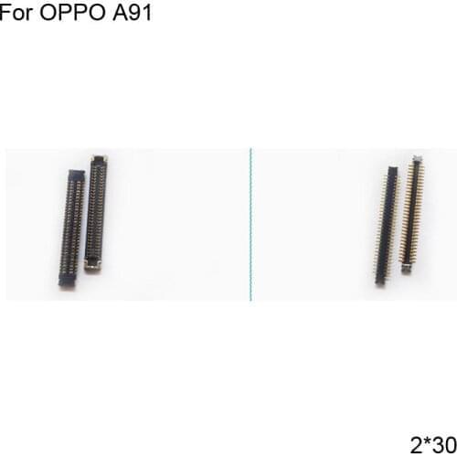 2pcs Dock Connector Micro USB Charging Port FPC connector For OPPO A91 Logic on motherboard mainboard For OPPO A 91