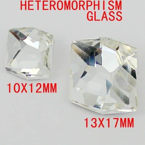 Heteromorphism Shape Crystal Glass Stones Luxury With High Shine And Silver Foil Beads Great For Crafts Home Decoration