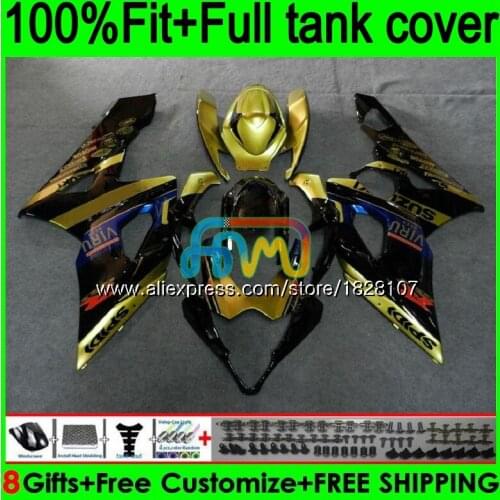 Injection For SUZUKI GSXR1000 K5 Golden black GSXR-1000 GSX R1000 98BS.45 GSX-R1000 GSXR 1000 CC 1000CC 05 06 2005 2006 Fairings