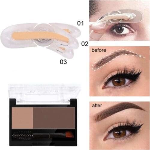 Brown Eyebrow Enhancers Stamp Crayon Sourcils Eye Brow Pencil Lift Lamination Tint Kit Sobrancelha Kaş Arttırıcılar Augenbrauen