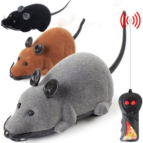 Cat Toys Mouse Toys Wireless RC Mice Remote Control False Mouse Novelty RC Cat Funny Playing Mouse Toys For Kitten Cat Toy