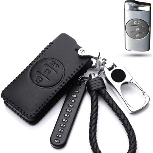 Leather Car Key Cover Case For Chery Tiggo 7 Pro 8 Arrizo 5 pro gx 5x eQ7 2020 2021 Key holder keychain keyrings Car Accessories