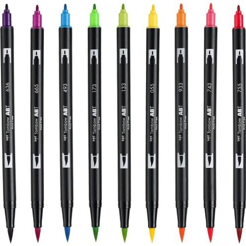 1pcs Colored Art Markers Dual Brush Marker Pen Drawing Pen Manga Marker Design Pens Art Painting Pens School Stationery 96 Color