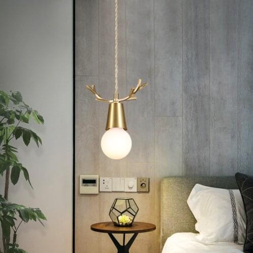 Copper Modern Pendant Lights Living Room Bedroom bedside Kitchen Hanging Lamps Nordic LED Art Deco Dinning Room Light Fixtures