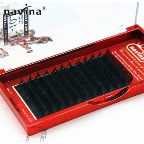 NAVINA High Quality False Eyelashes Mink Eyelash Extension Cilios Posticos Fake Lashes Natural Black Color Eye Lash maquiagem