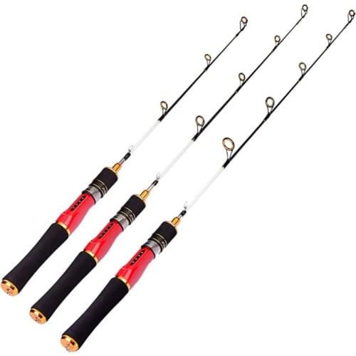 80cm Brand New Winter Ice Fishing Rod Hard Rod Detachable Winter Ice Fishing Rod Carp Fishing Rod Drop ship QHOE