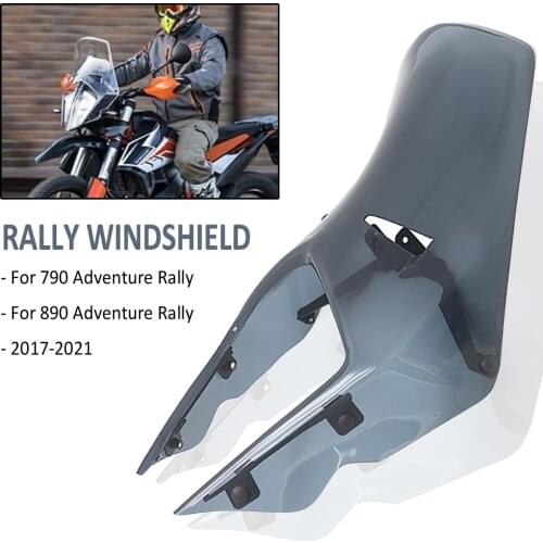 Motorcycle New Rally Windshield Wind Deflector WindScreen Visor Viser Compatible FOR 390 790 890 ADV Adventure Rally 2017-2021