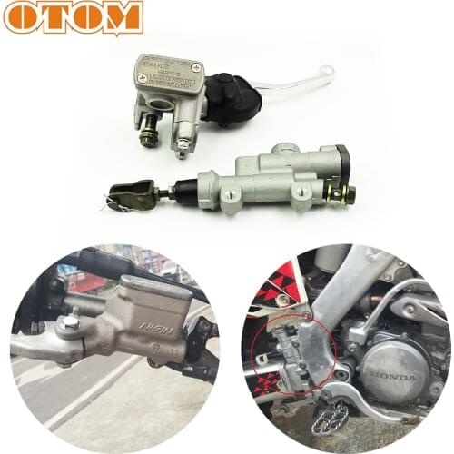 OTOM New Motorcycle Front Rear Hydraulic Brake Master Cylinder Pump Motorbike Brake Handle Lever For HONDA CRF 250 450 CRF450RX