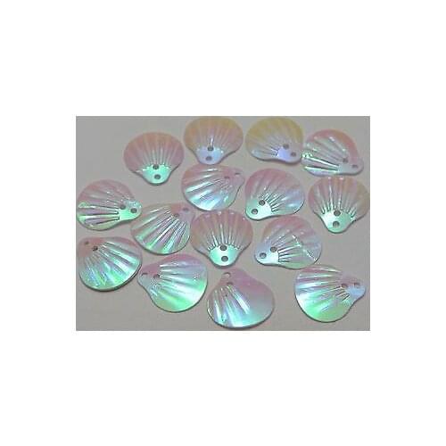 1000 White Shell loose sequins Paillettes Top Hole sewing Wedding craft