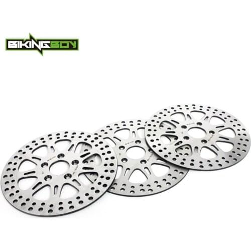 BIKINGBOY Front Rear Brake Discs Disks Rotors FLSTC Heritage Classic FLSTN FLSTF Fat Boy FXD Super Glide FXR 89 90 91 92 93 94