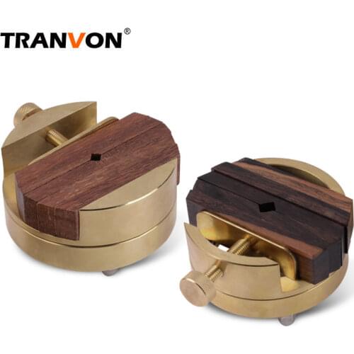 TRANVON 360-Degree Rotation Pure Copper Bench Pliers Wood Carving Stone Carving Enthusiasts Carving Clamping Tools