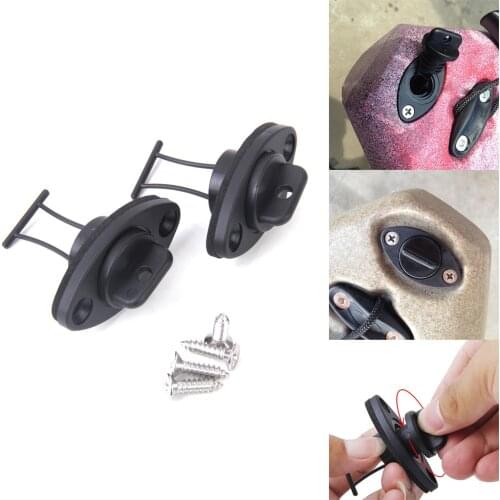 Durable PP Universal Hull Drain Plug with Screws for Marine Kayak Canoes Fishing Flatable Boat Black Dinghy Yatch Accessories
