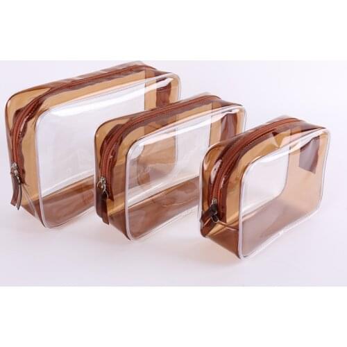 Transparent PVC Bags Travel Organizer Clear Makeup Bag Beautician Cosmetic Bag Beauty Case Toiletry Bag Make Up Pouch Wash Bags