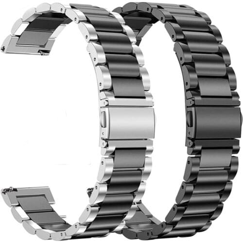 Garmin Vivomove HR 3 3S / Vivoactive 4 4S 3/Venu 2 2S Luxe Style Forerunner 645 245M Watchband Correa for Stainless Steel Strap