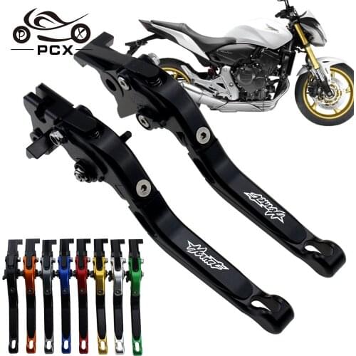 With New Logo (Hornet) For Honda CB 900 CB900 Hornet 2002 2003 2004 2005 2006CNC Billet Motorcycle Adjustable Brake Clutch Lever