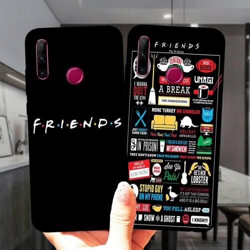 Friends TV Show Central Perk Coffee Silicone Phone Case For Huawei Honor 30 10i 20i 9 9X 8X Mate 10 20 Lite Pro Soft Black Cover
