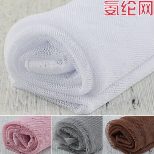Super Soft Solid Color Spandex Mesh Fabric Full Elastic Force Clothing Bottoming Shirt Stockings Lining Fabric