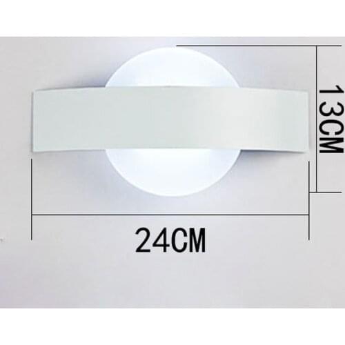 Lampada LED Wall Lamps AC85-265V Modern Simple Bedroom Lights Indoor Dining-room Corridor Lighting Aluminum Material