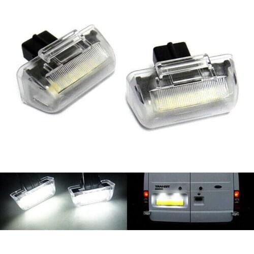 AU04 -2X LED Licence Number Plate Light White for Ford Transit Tourneo MK5 MK6 MK7 1995-14