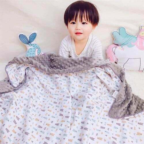 Knitted Cotton 3D Dotty Baby Blanket Grey Bear Toddler Blanket Cartoon Horse Newborn Crib Bedding Baby Bed Spread Kids Quilt