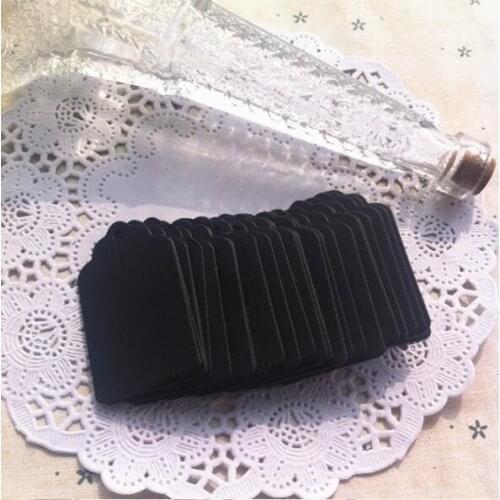 3*5cm white black kraft tags Excellent Quality Brown Kraft Paper Gift Tags Wedding Luggage Scallop Label kraft tag