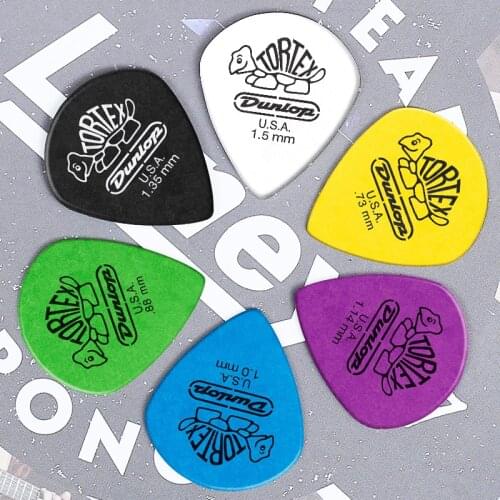 1 pc Dunlop Guitar Picks Tortex Jazz III XL Guitar Pick Plectrum Mediator Guitar Parts Accessory Colorful Guitar Picks