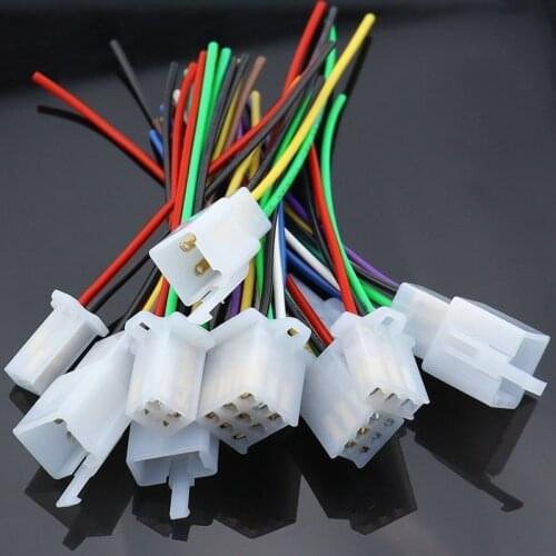 1pcs 2.8mm 2/3/4/6/9 pin Automotive 2.8 Electrical wire Connector Male Female cable terminal plug Kits With wire