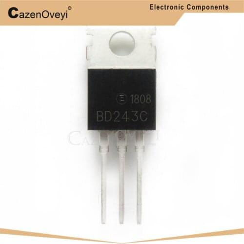 10pcs/lot BD243C BD243 100V 6A TO-220 Bipolar Transistors - BJT NPN General Purpose new original In Stock