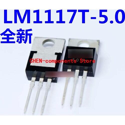 10pcs Brand new genuine LM1117T-5.0 TO-220 voltage stabilizer