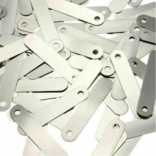 100pcs Nickel Solder Tab For 14500 Sub C Rechargeable Battery 2.5x0.5cm