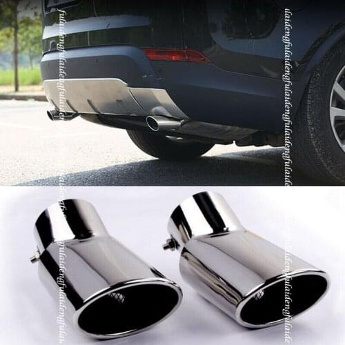 2pcs stainless steel Rear Exhaust Muffler Tail Pipe Tip For Land Rover Discovery 5 L462 2017-2018 Car accessories