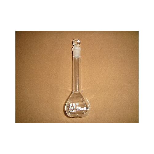 25ML,20C,Clear Volumetric Flask,Measuring Flask,Graduated Flask