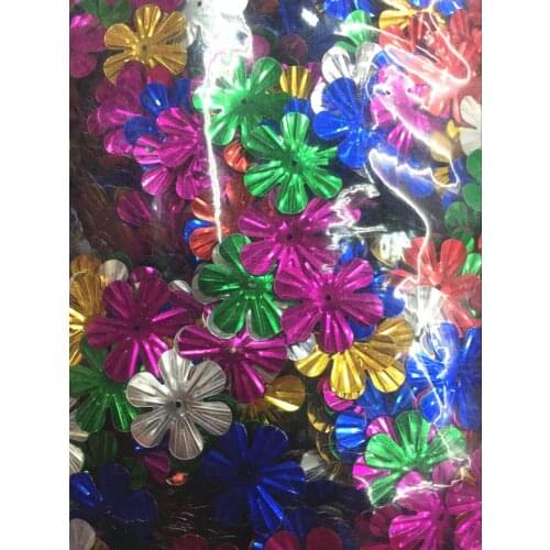 30g/lot Flower Sequins 23mm PVC Sequin Flower Sequins Decoration Sewing DIY Mix Colors Confetti