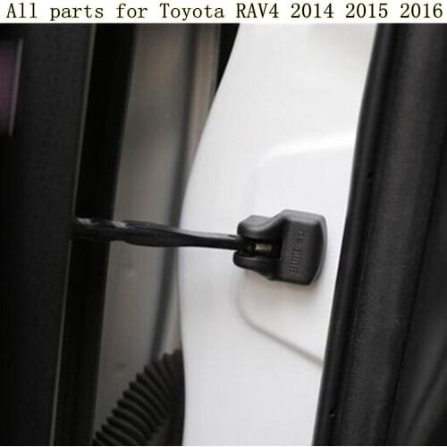 Top Quality For Toyota RAV4 2014 2015 2016 car styling anti rust water proof Door lock key Plastic buckle Limit device trim 4pcs