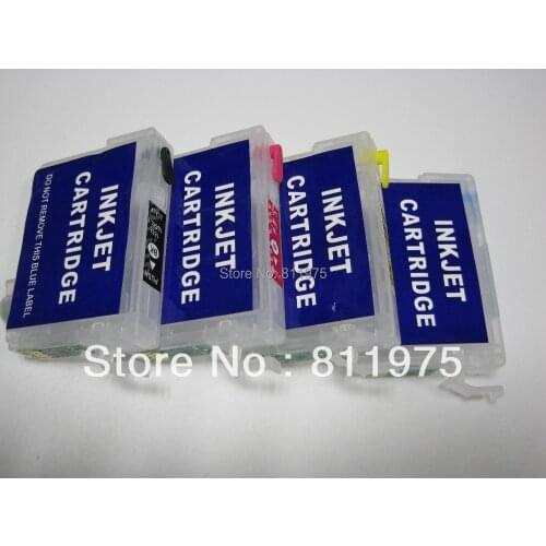 Free Shipping T1631-T1634 Refillable ink cartridge For Epson WF-2010W/WF-2510WF/WF-2520NF/WF-2530WF/2540WF auto reset