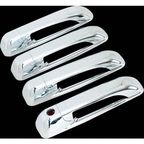 For 09-16 Dodge Ram 1500+2500+3500/ 05-10 Jeep Grand Cherokee/ 06-10 Jeep Commander 4DR Chrome Door Handle Cover Without K/H