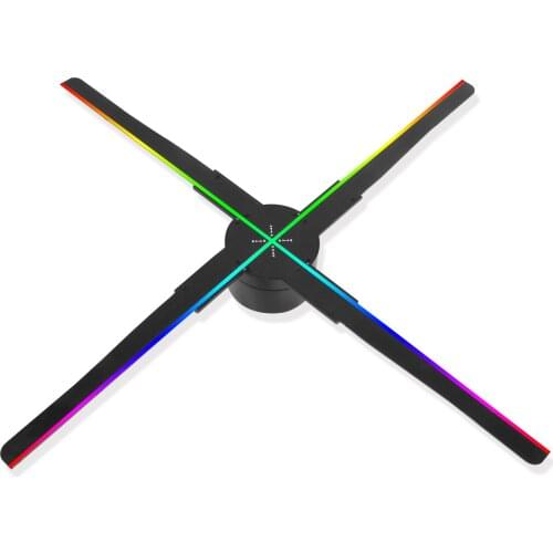 Hologram Projector 40W LED Rotating Imaging 3D WiFi Holographic Fan Advertising Machine for Home Decoration Busness Advertisment