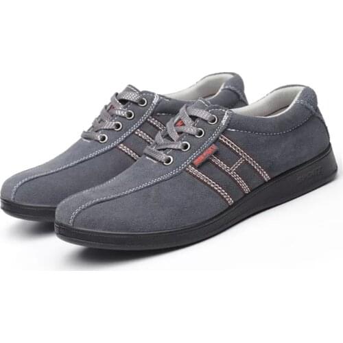 Indestructible leather breathable lightweight soft bottom non-slip casual work shoes work safety shoes anti-static casual shoes