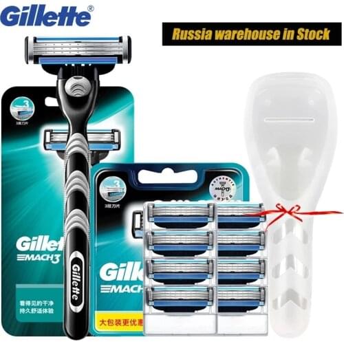 Gillette Mach 3 Shaving Razor Blades For MenS Face Replaceable Sharp Shaver Razor Blade Mach3 Cassette Shaving Blade Refill
