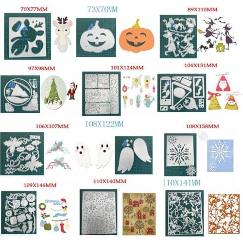 Halloween Metal Cutting Dies Stencils for DIY Scrapbooking Photo Album Decorative Embossing Paper Cards Christmas